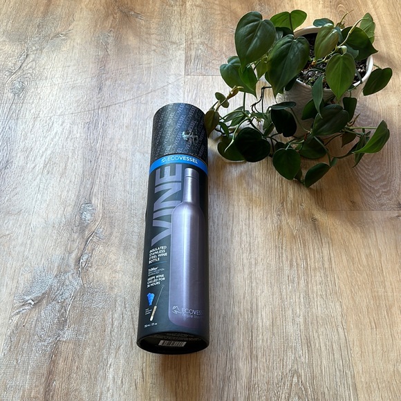 NIB NWT EcoVessel full wine bottle chiller flask thermos. Wine to go. Wine lover - Picture 3 of 6